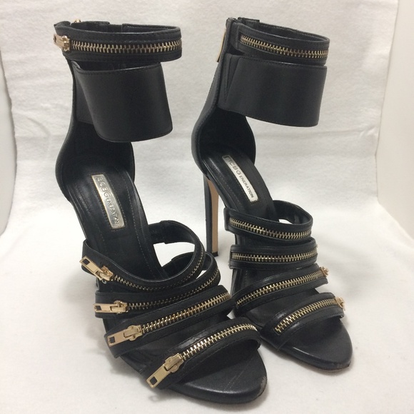 BCBGeneration Womens Casey Black Pumps High Heel with Zipper Design Size 6 - Picture 1 of 7